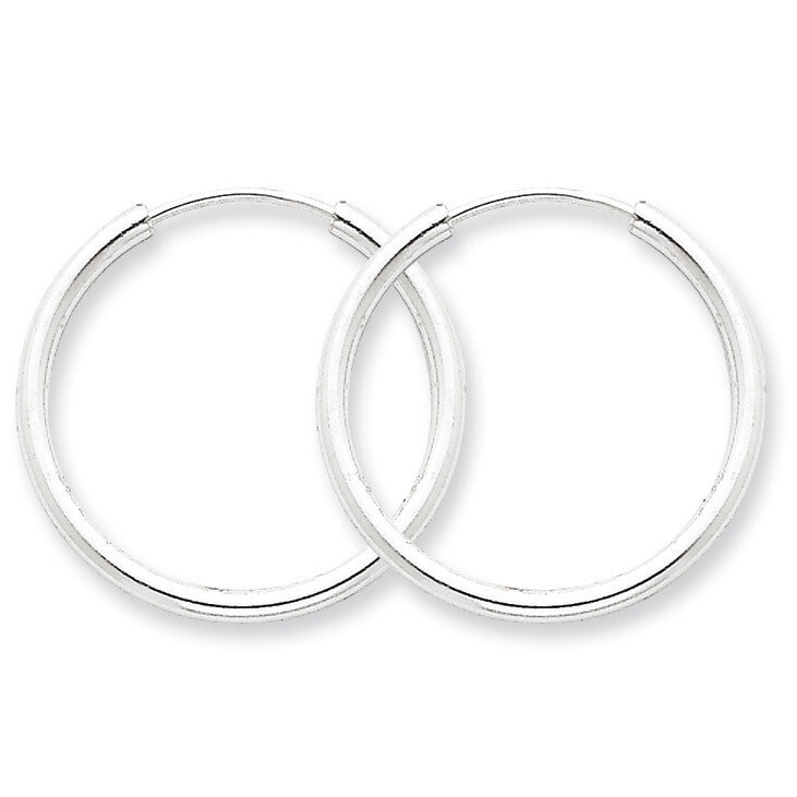 2mm Hoop Earrings Sterling Silver QE4369, MPN: QE4369, 883957929927