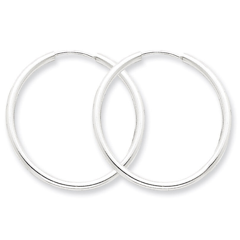 2mm Hoop Earrings Sterling Silver QE4370