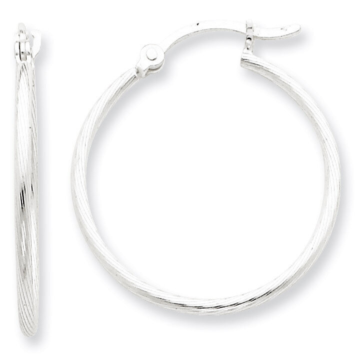 Hoop Earrings Sterling Silver QE4634, MPN: QE4634, 883957932460