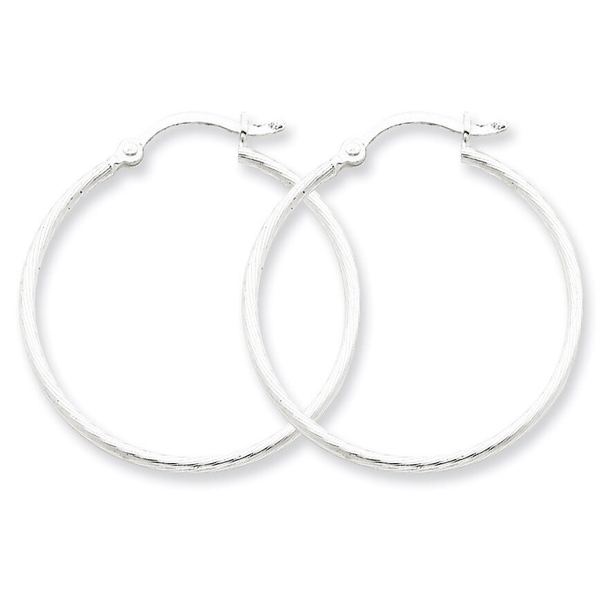 Hoop Earrings Sterling Silver QE4635, MPN: QE4635, 883957719214