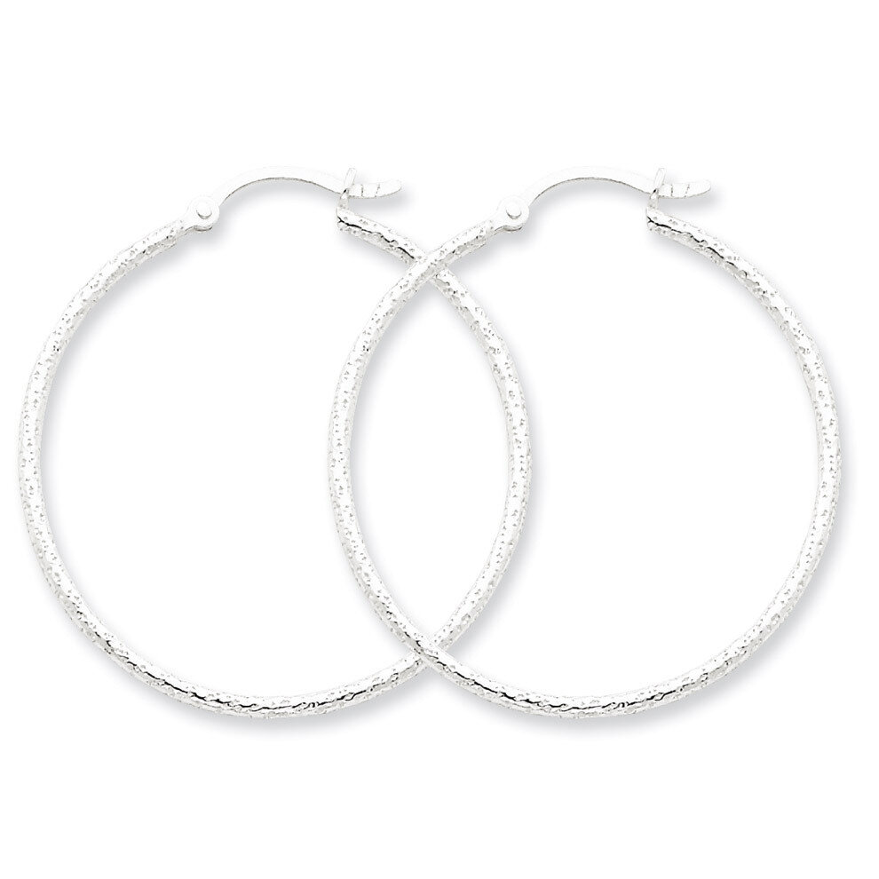 35mm Hoop Earrings Sterling Silver QE4640, MPN: QE4640, 883957719221