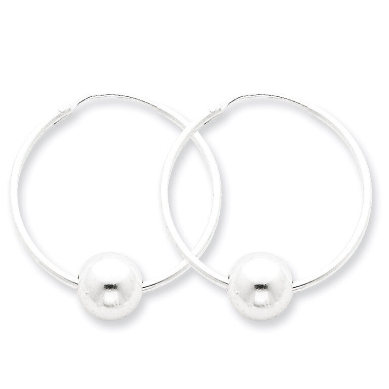 Hoop Earrings Sterling Silver QE4665, MPN: QE4665, 883957932767