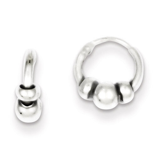 Hoop Earrings Sterling Silver QE4667