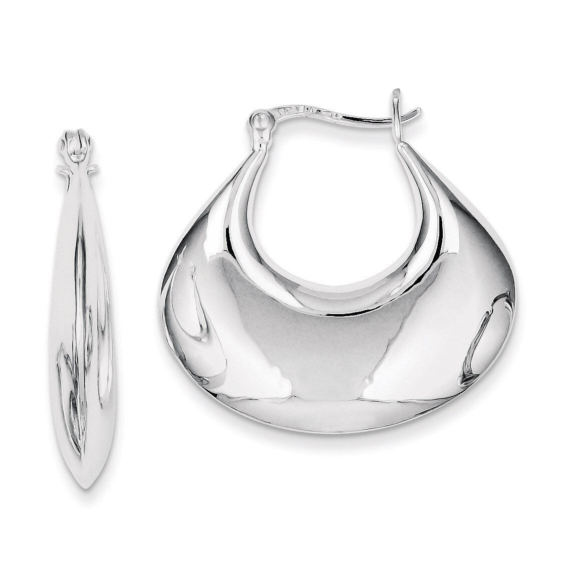 Hoop Earrings Sterling Silver QE4695