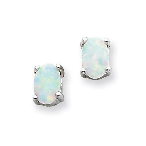 Opal Post Earrings Sterling Silver QE4972, MPN: QE4972, 191101188787