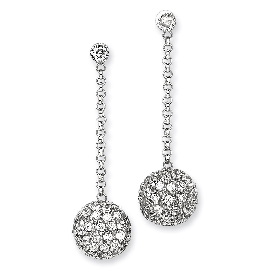 Post Earrings Sterling Silver Diamond QE5020, MPN: QE5020, 883957934655