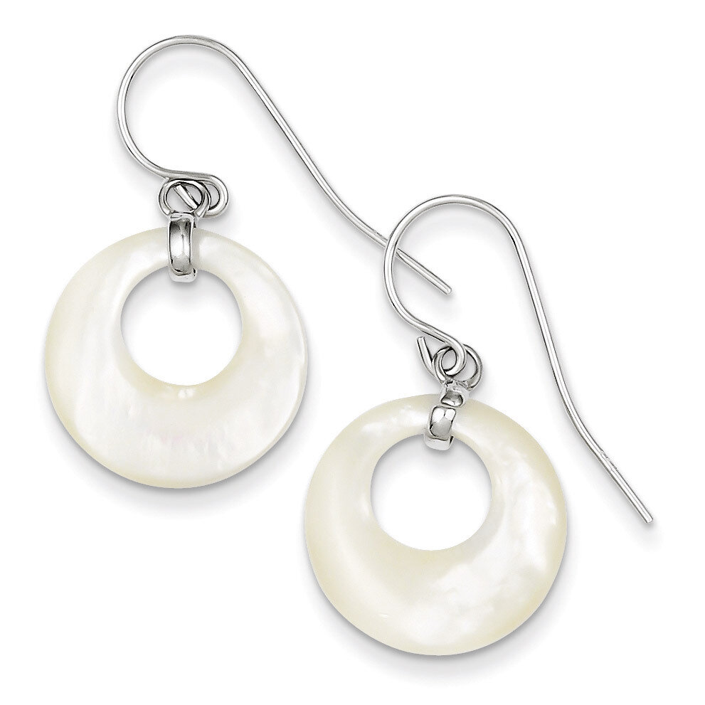 Mother of Pearl Earrings Sterling Silver QE5124, MPN: QE5124, 191101561146