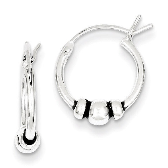 Hoop Earrings Sterling Silver QE5376, MPN: QE5376, 883957936079