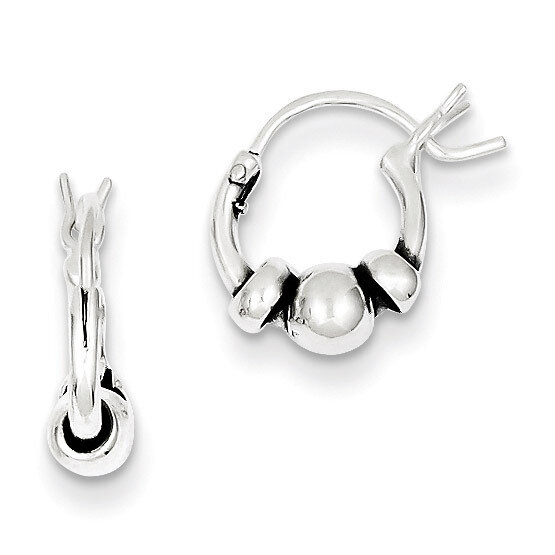 Hoop Earrings Sterling Silver QE5377, MPN: QE5377, 883957936086