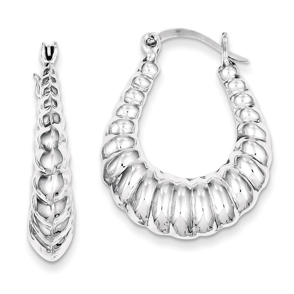 Classic Hoop Earrings Sterling Silver QE547, MPN: QE547, 883957936604