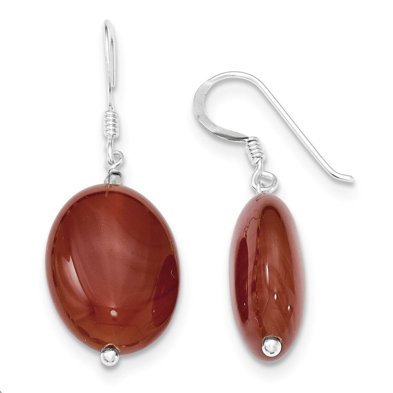 Carnelian Earrings Sterling Silver QE5908, MPN: QE5908, 886774234496