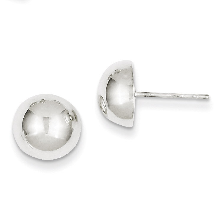 Button Earrings Sterling Silver QE598
