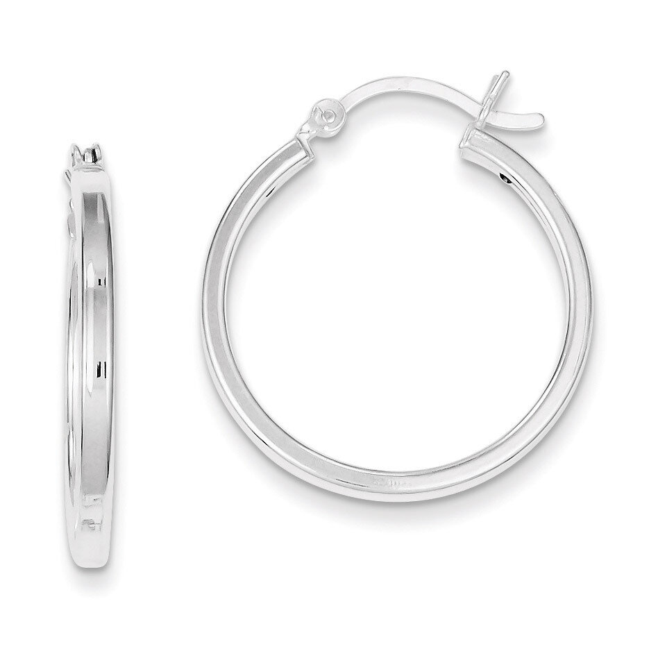 2.5mm Polished Hoop Earrings Sterling Silver QE6496, MPN: QE6496, 883957572949