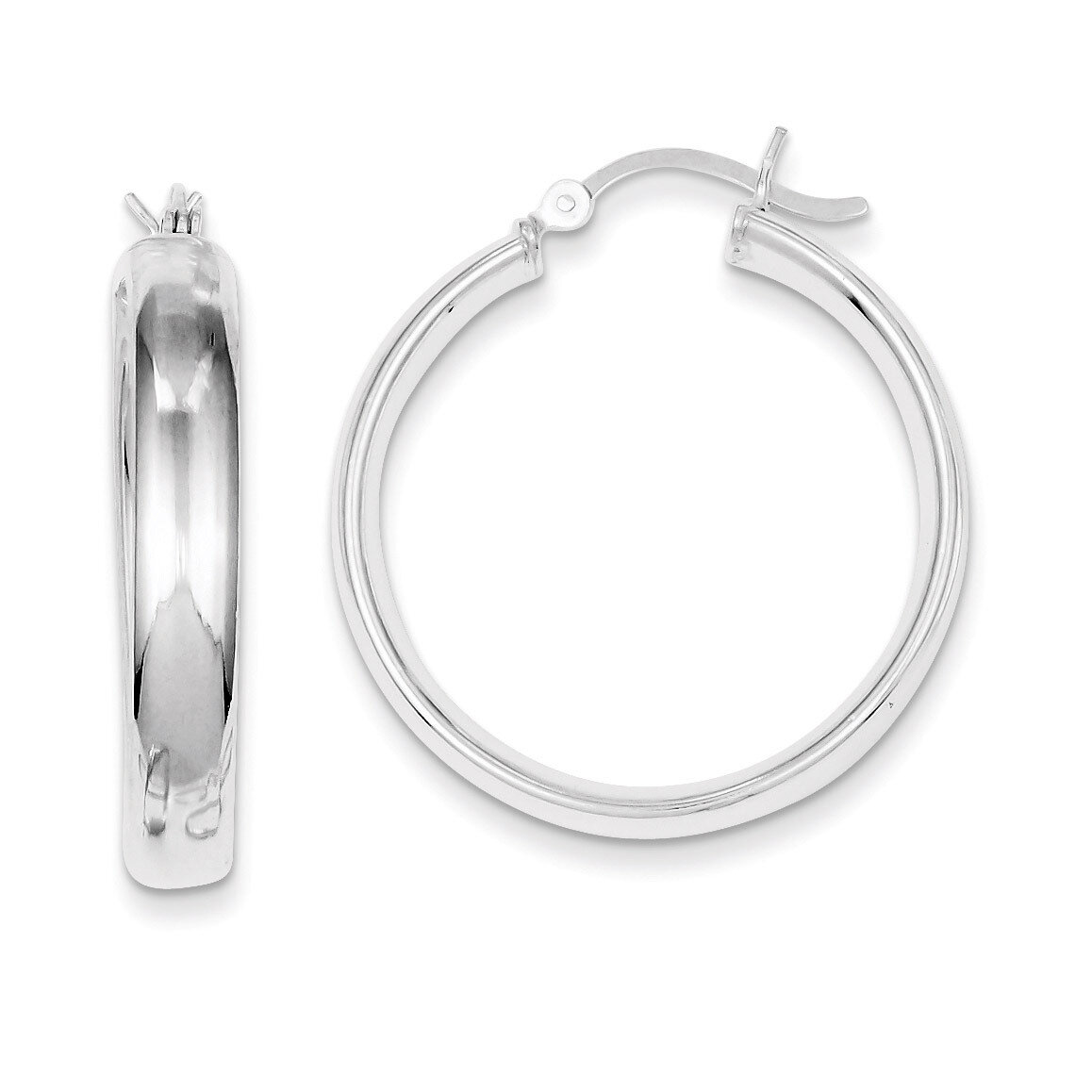 30mm Hoop Earrings Sterling Silver QE6506