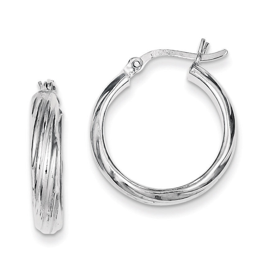 20mm Hoop Earrings Sterling Silver QE6722, MPN: QE6722, 883957557526