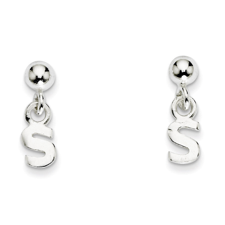 S Dangle Post Earrings Sterling Silver Polished QE6885S, MPN: QE6885S, 883957540085