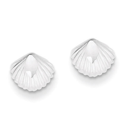 Shell Mini Earrings Sterling Silver QE690, MPN: QE690, 886774113937