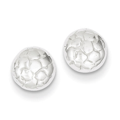 Soccer Ball Mini Earrings Sterling Silver QE692