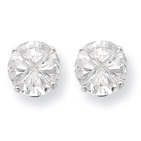 9mm Round 4 Prong Diamond Stud Earrings Sterling Silver QE7478, MPN: QE7478, 883957532929
