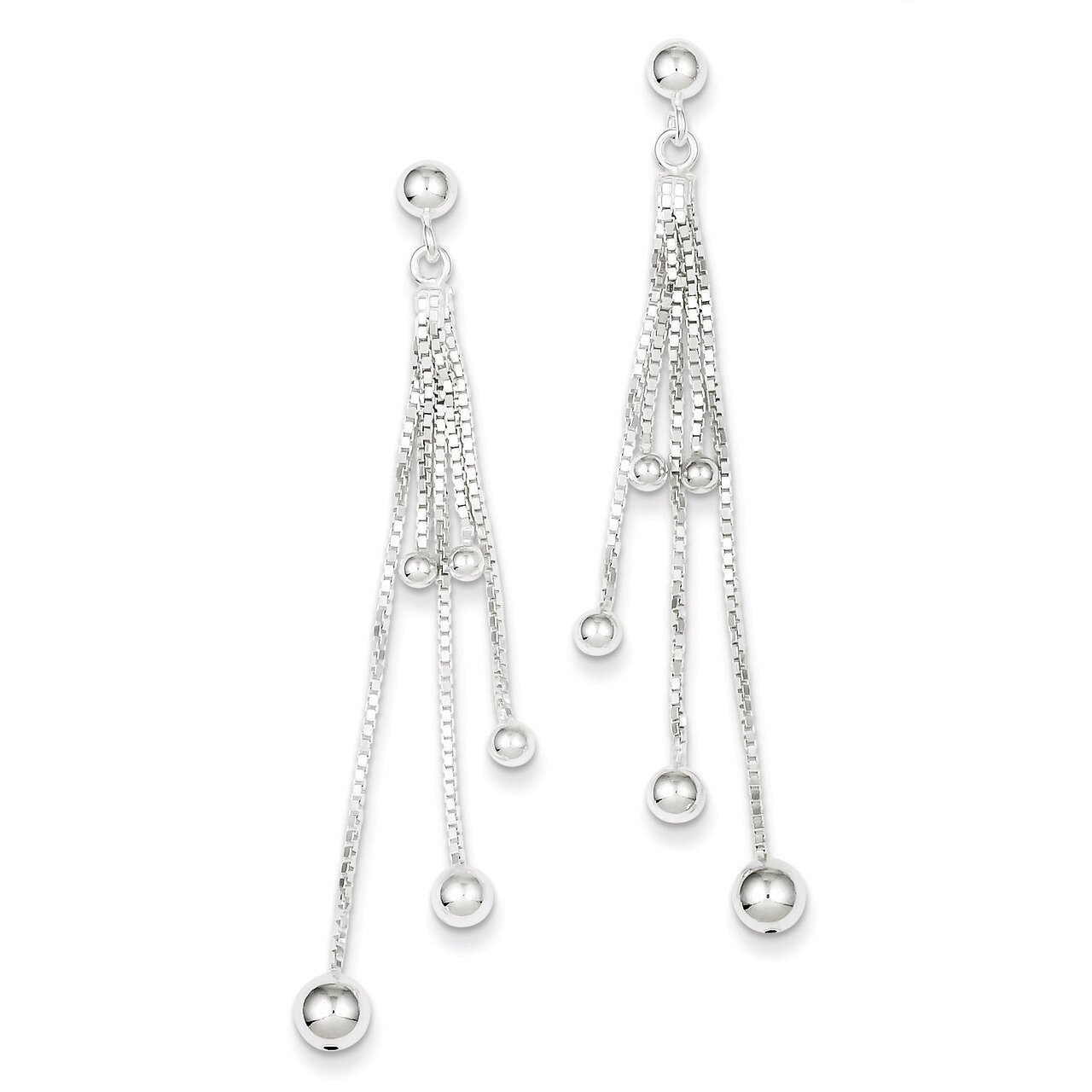 Wind Chime Dangle Post Earrings Sterling Silver QE8055, MPN: QE8055, 883957489735