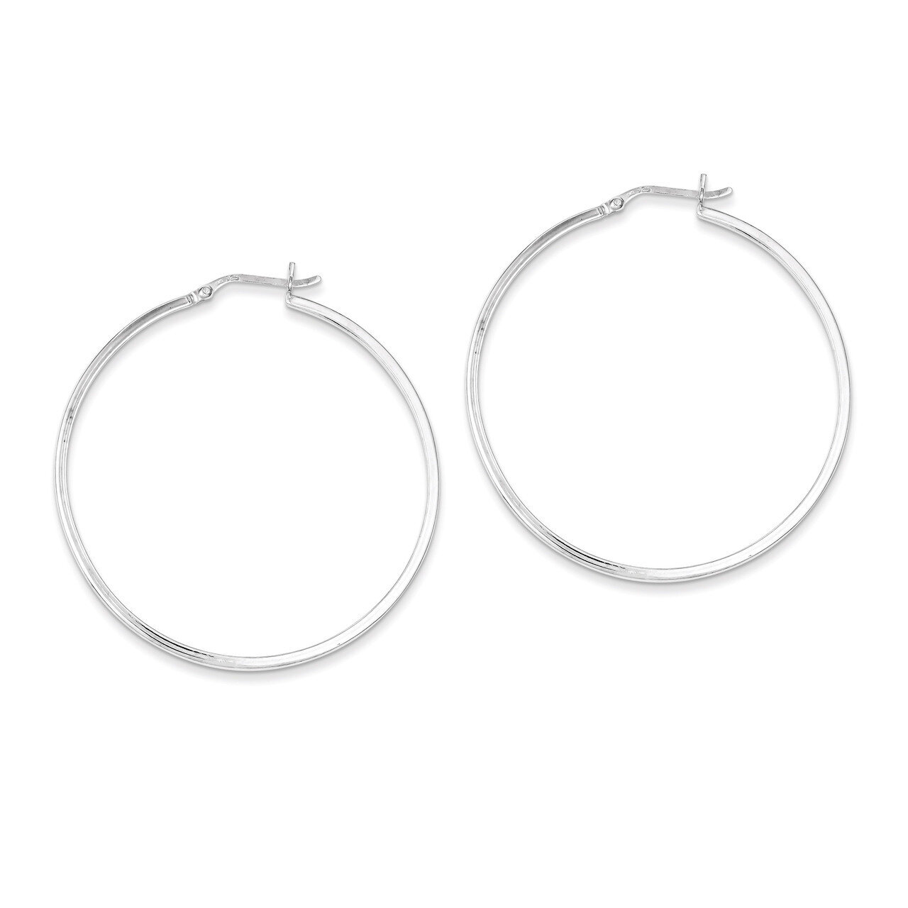 Hinged Earrings Sterling Silver Rhodium-plated QE8104, MPN: QE8104, 883957400426