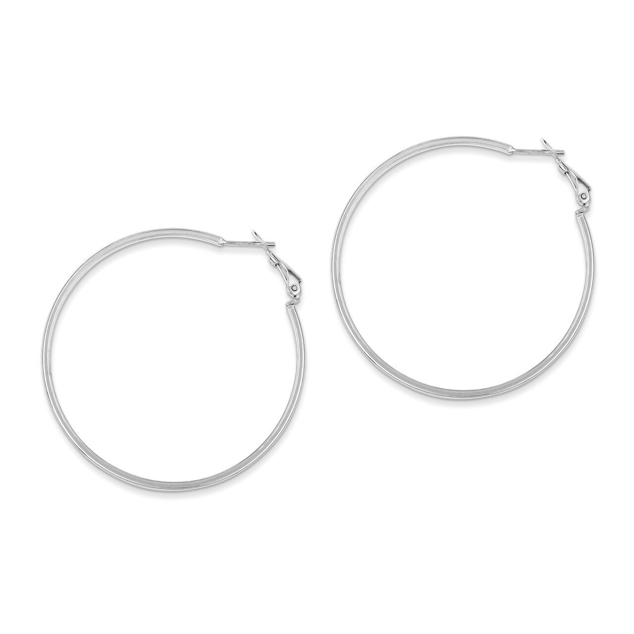 Hinged Earrings Sterling Silver Rhodium-plated QE8107, MPN: QE8107, 883957581934