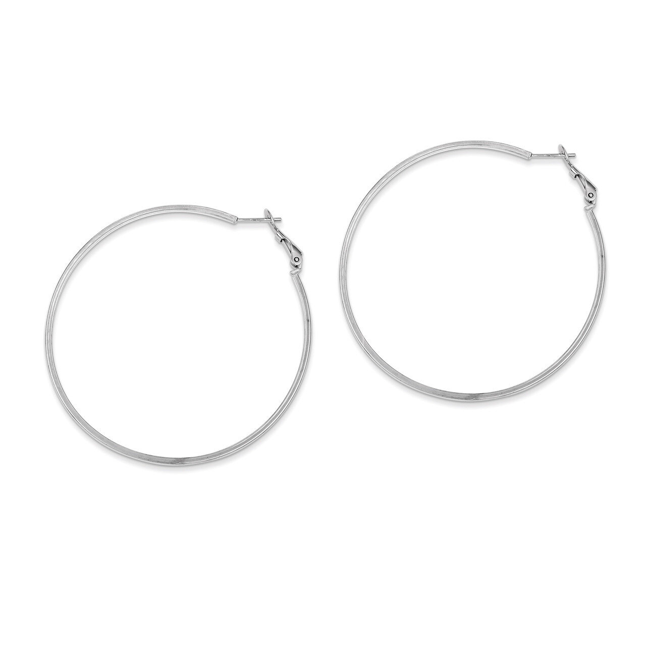 Hinged Earrings Sterling Silver Rhodium-plated QE8108, MPN: QE8108, 883957529707