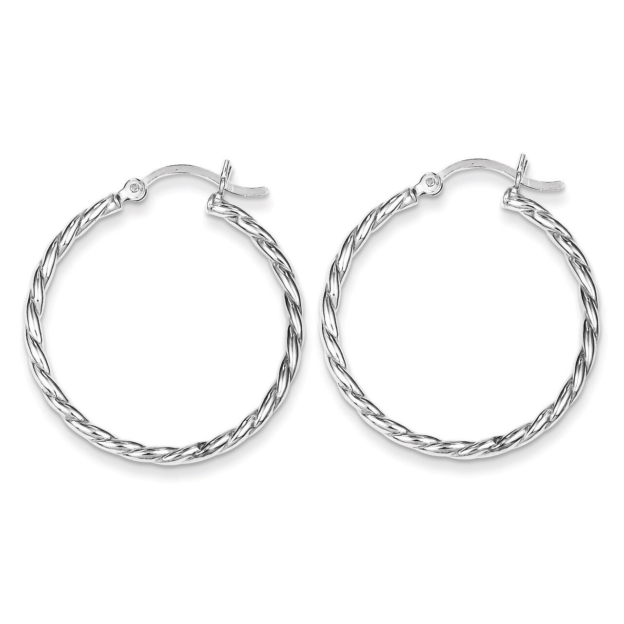 Hinged Earrings Sterling Silver Rhodium-plated QE8217, MPN: QE8217, 883957519654