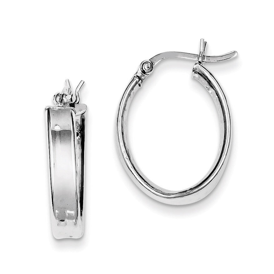 Hoop Earrings Sterling Silver Rhodium-plated QE8276, MPN: QE8276, 883957525860