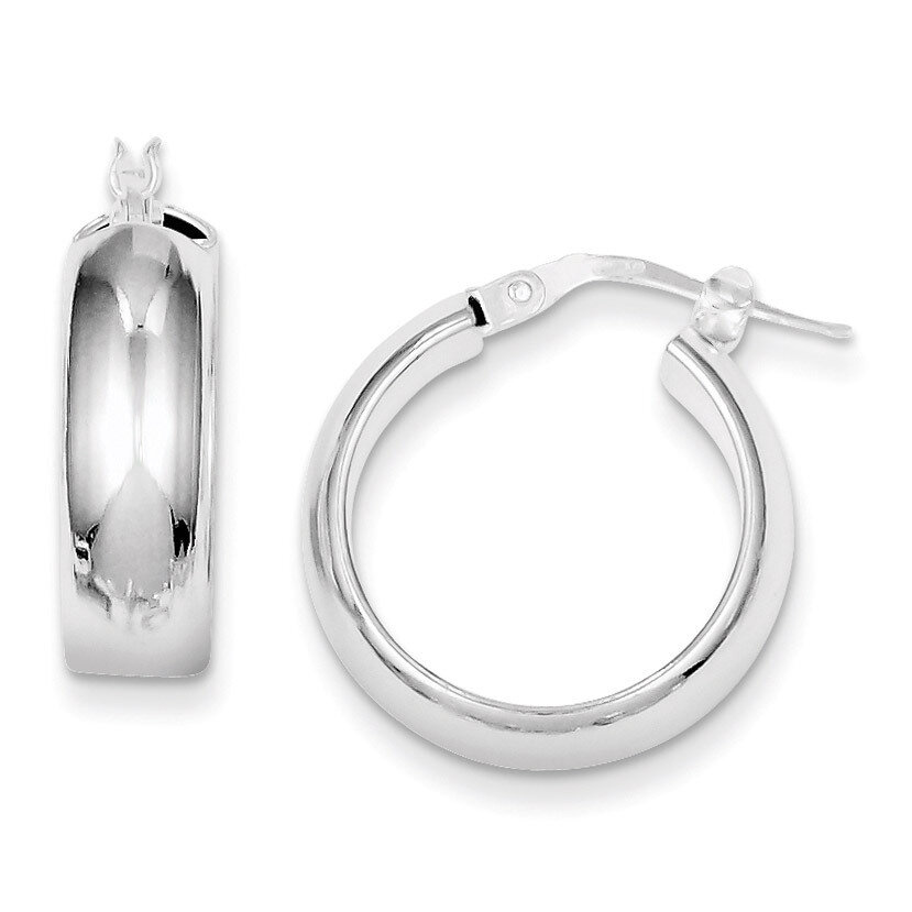 6.00mm Hoop Earrings Sterling Silver QE832, MPN: QE832, 886774113999