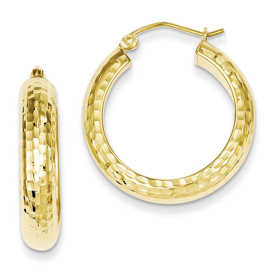 5x 25mm Hoop Earrings Sterling Silver Gold Plated QE8451, MPN: QE8451, 886774247151