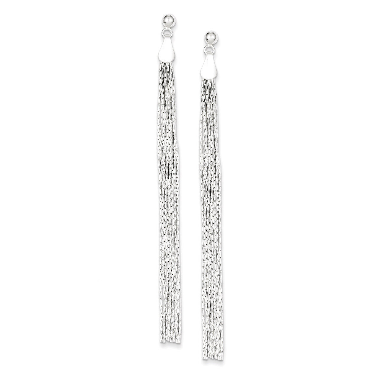 Post Fancy Dangle Earrings Sterling Silver QE8831, MPN: QE8831, 886774647470