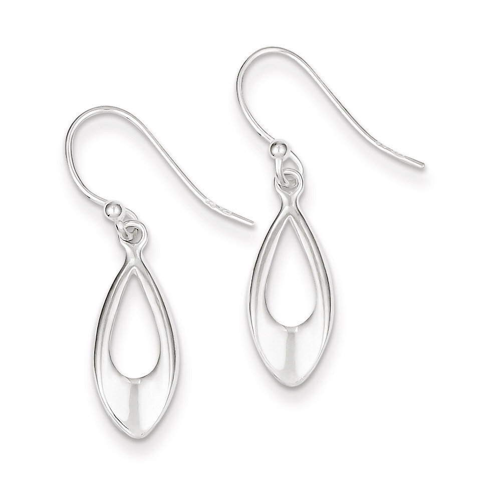 Dangle Shepherd Hook Earrings Sterling Silver QE8983, MPN: QE8983, 886774750101