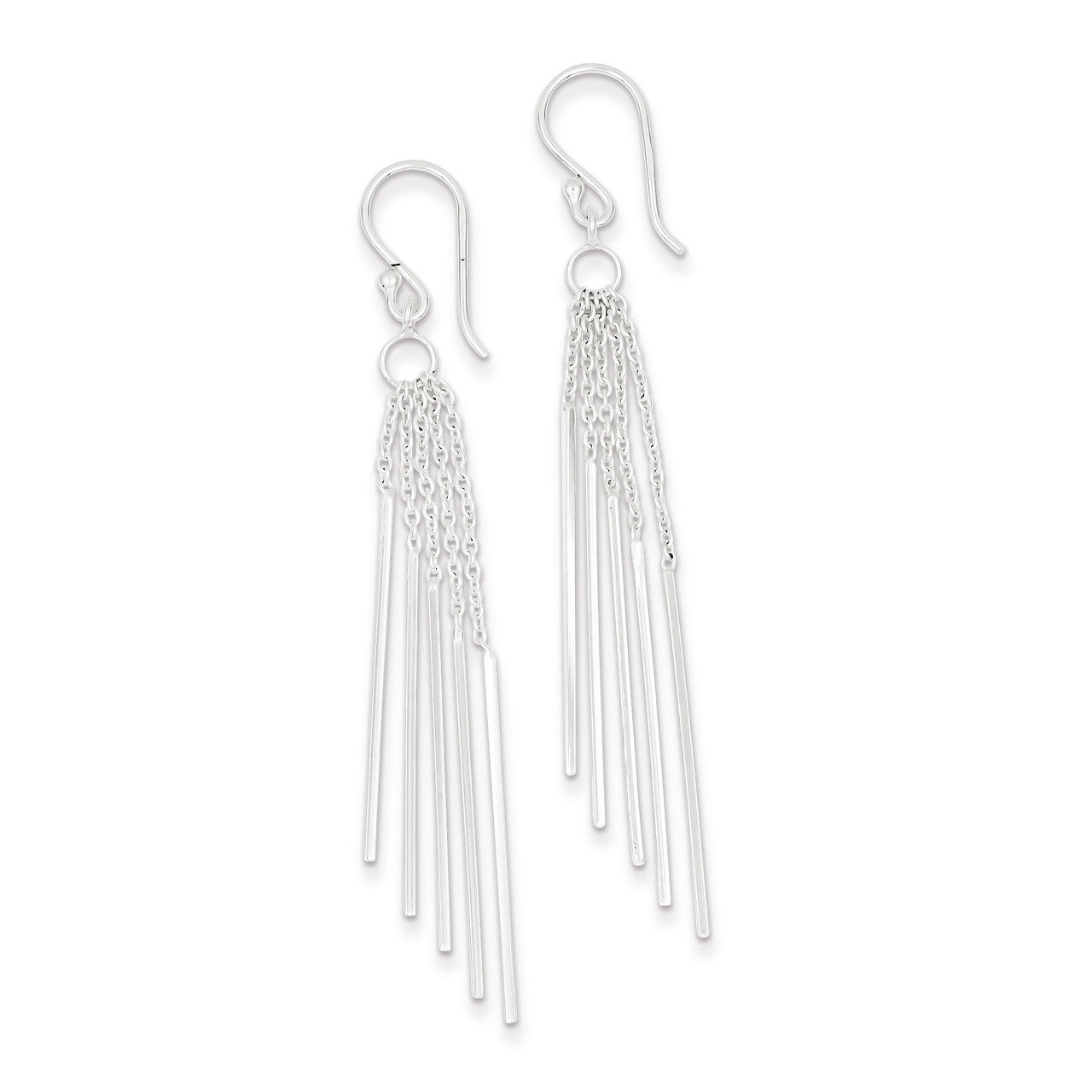 Five Chains &amp; Bars Earrings Sterling Silver QE9034, MPN: QE9034, 886774750194