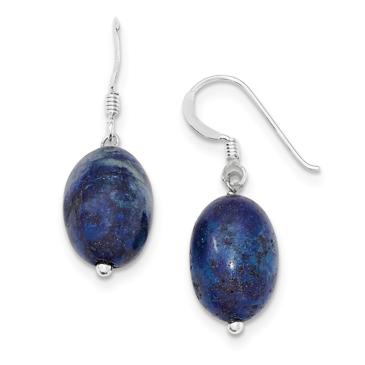 Blue Sodalite Earrings Sterling Silver QE9723