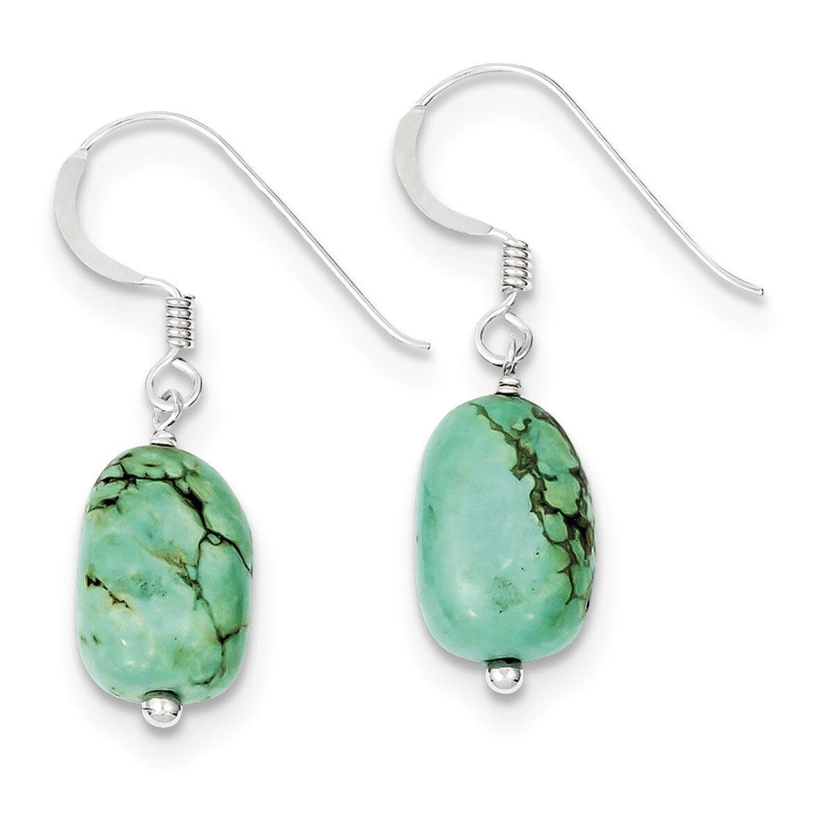 Dyed Howlite Earrings Sterling Silver QE9732, MPN: QE9732, 883957561943