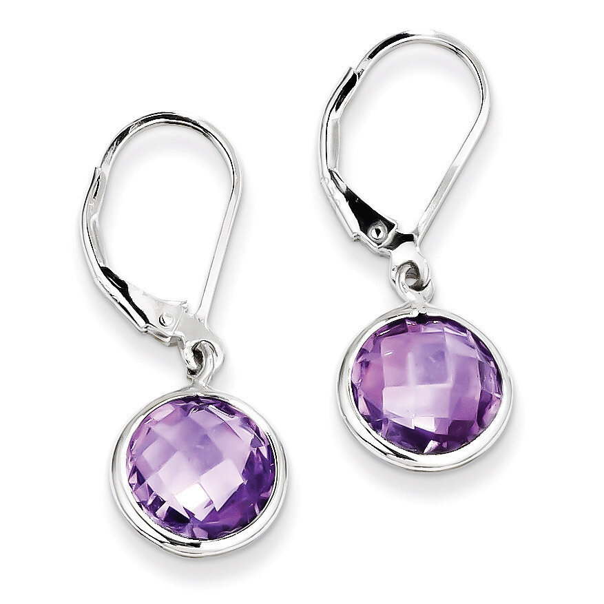 Amethyst Earrings Sterling Silver QE9818AM