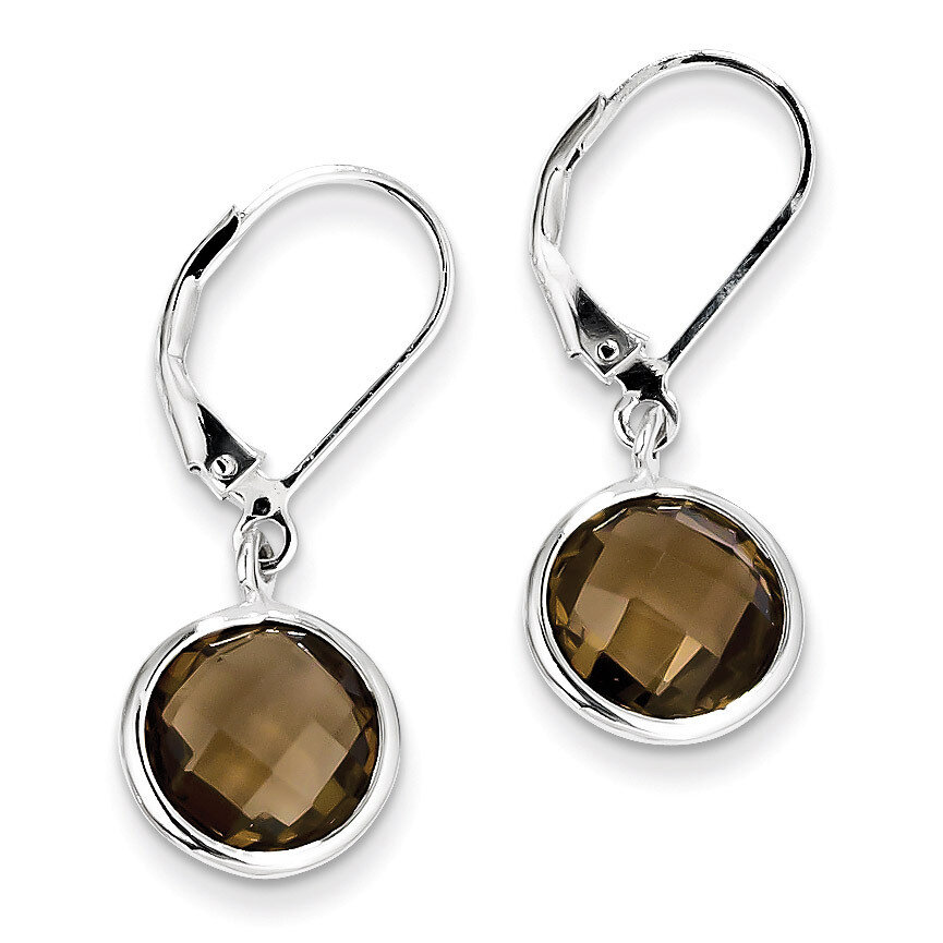 Smokey Quartz Earrings Sterling Silver QE9818SQ, MPN: QE9818SQ, 883957489933