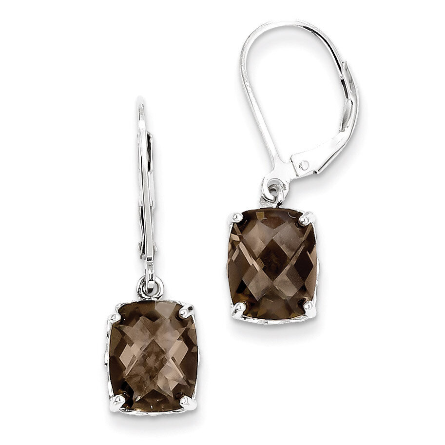 Smokey Quartz Earrings Sterling Silver QE9902SQ, MPN: QE9902SQ, 883957400723