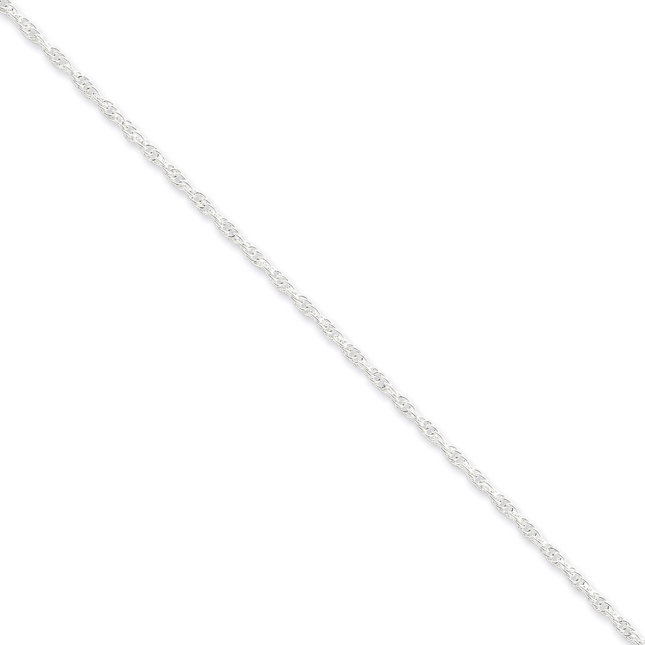 24 Inch 2mm Loose Rope Chain Sterling Silver QFC100-24, MPN: QFC100-24, 883957941738