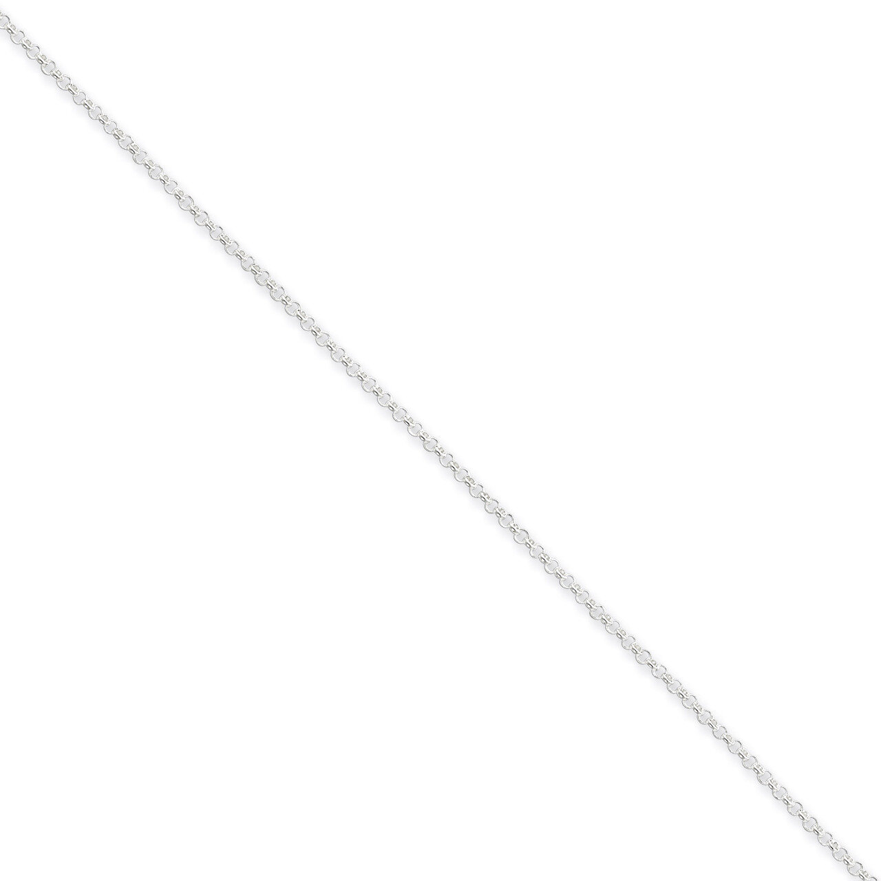 16 Inch 1.5mm Rolo Chain Sterling Silver QFC103-16