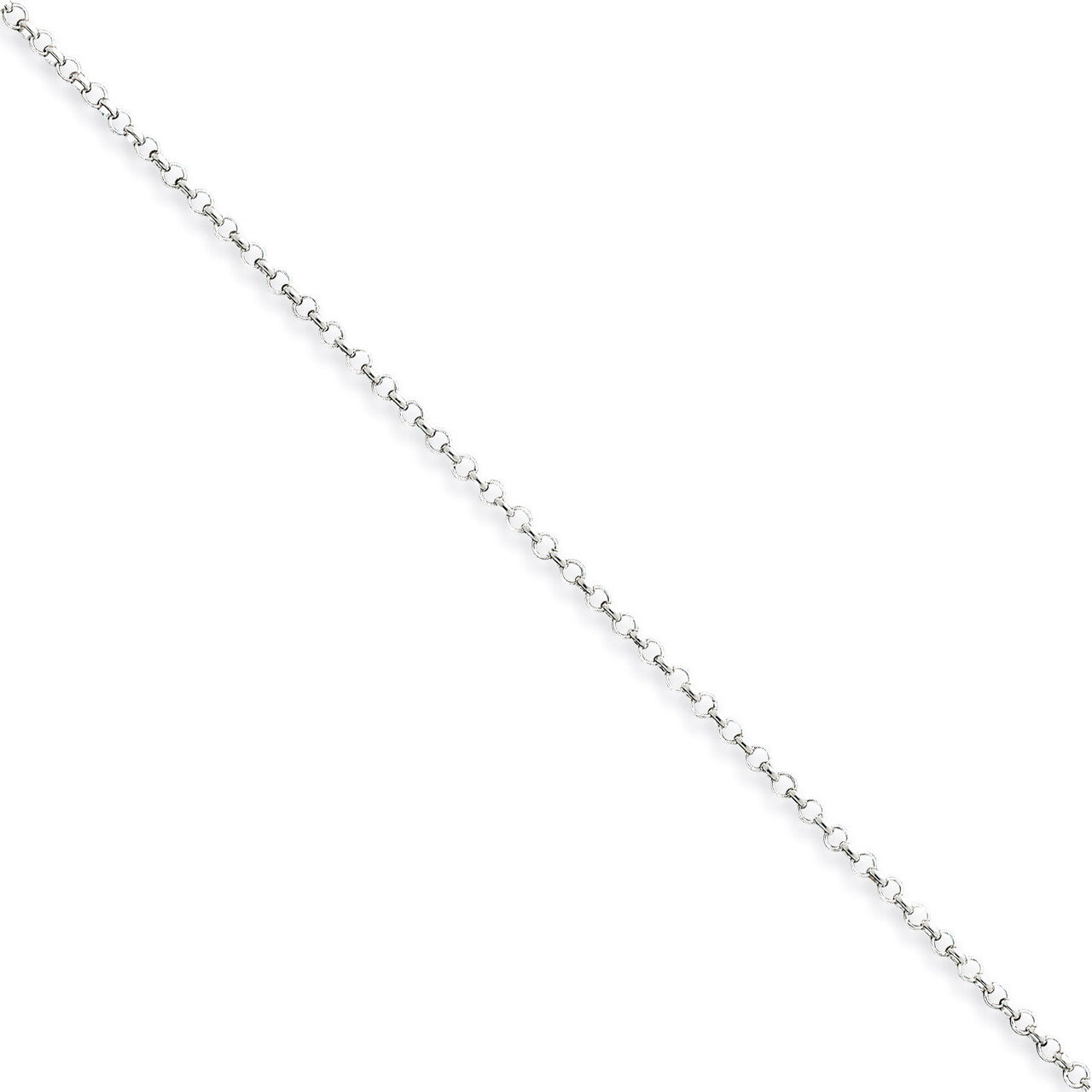 10 Inch 2mm Rolo Chain Sterling Silver QFC1-10