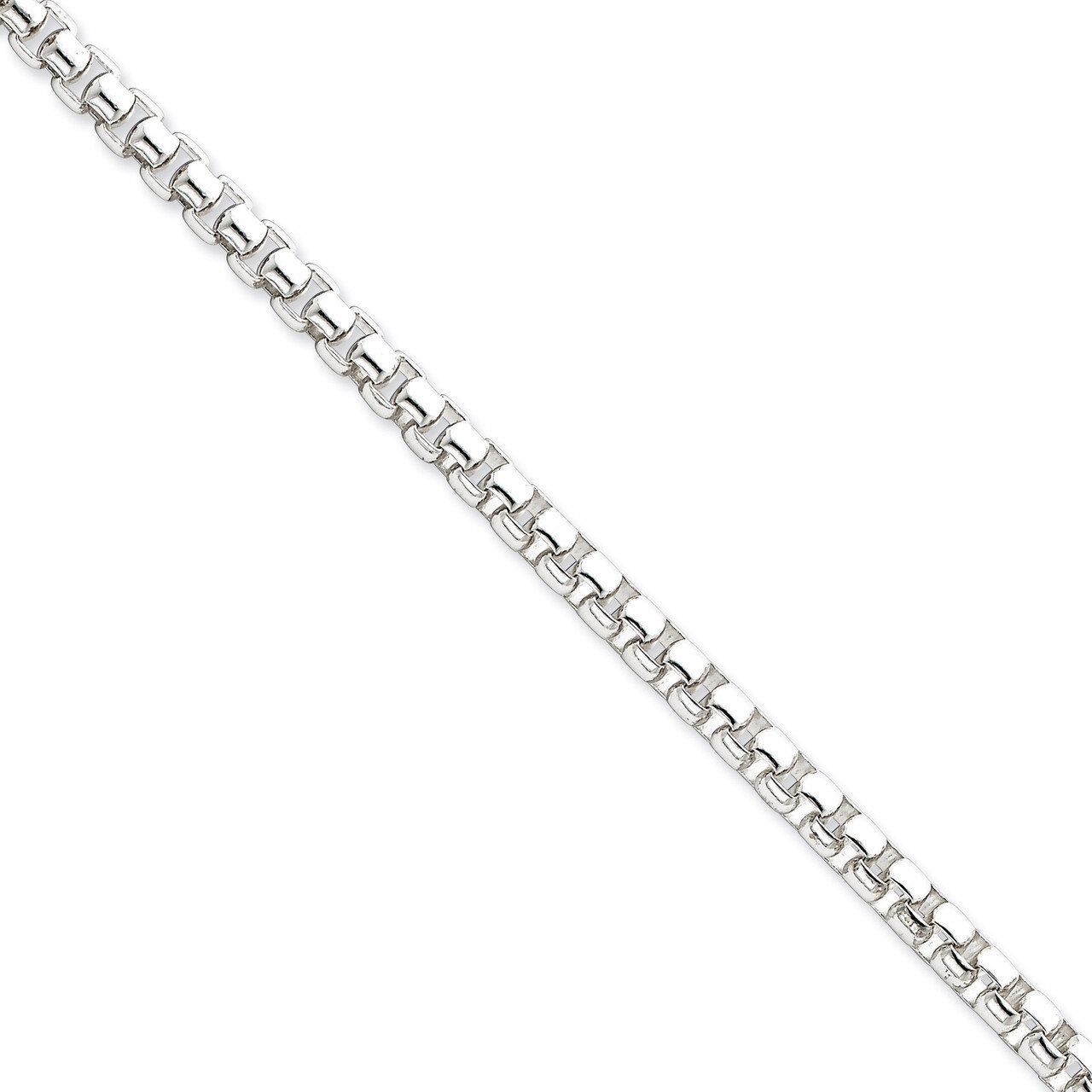 24 Inch 5.20mm Round Box Chain Sterling Silver QFC127-24