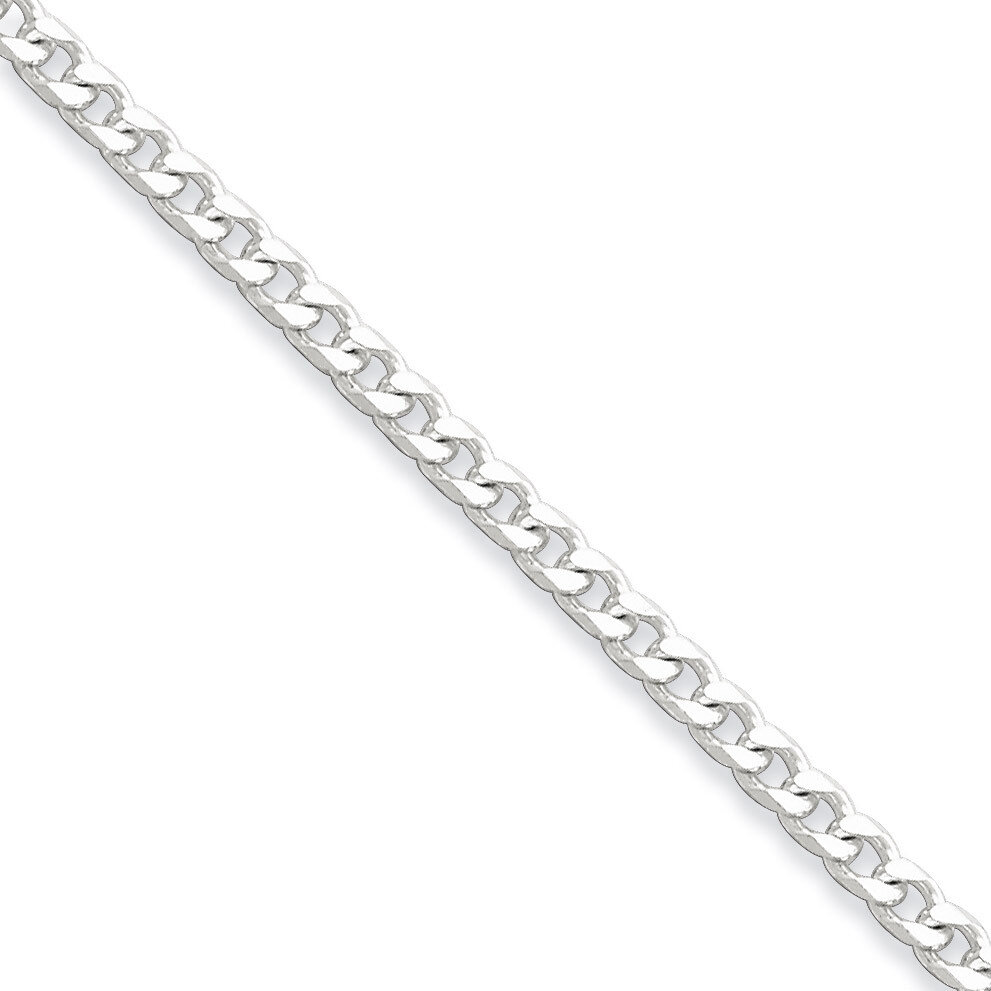 24 Inch 3.15mm Curb Chain Sterling Silver Polished QFC146-24