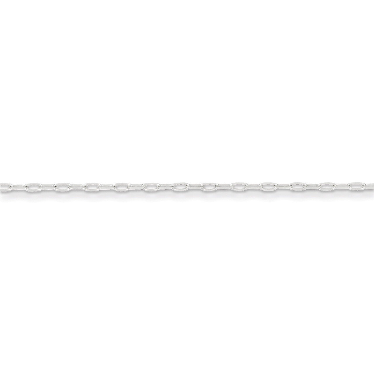 18 Inch 1.75mm Elongated Open Link Chain Sterling Silver QFC155-18