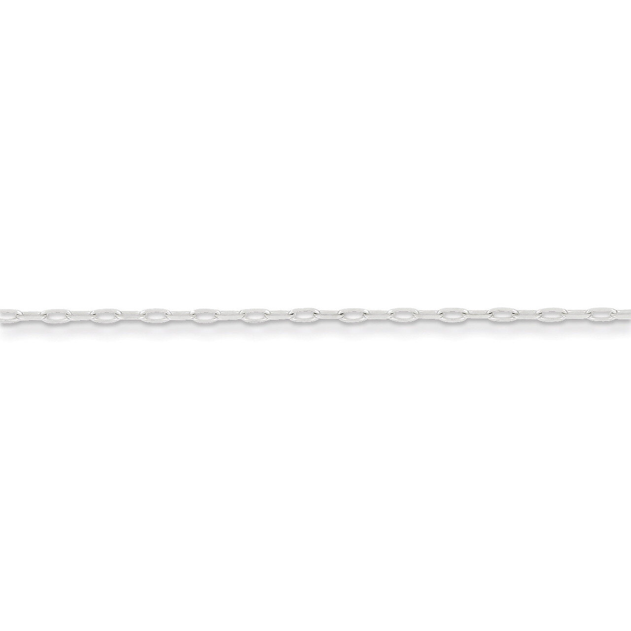 30 Inch 1.75mm Elongated Open Link Chain Sterling Silver QFC155-30, MPN: QFC155-30, 886774421186