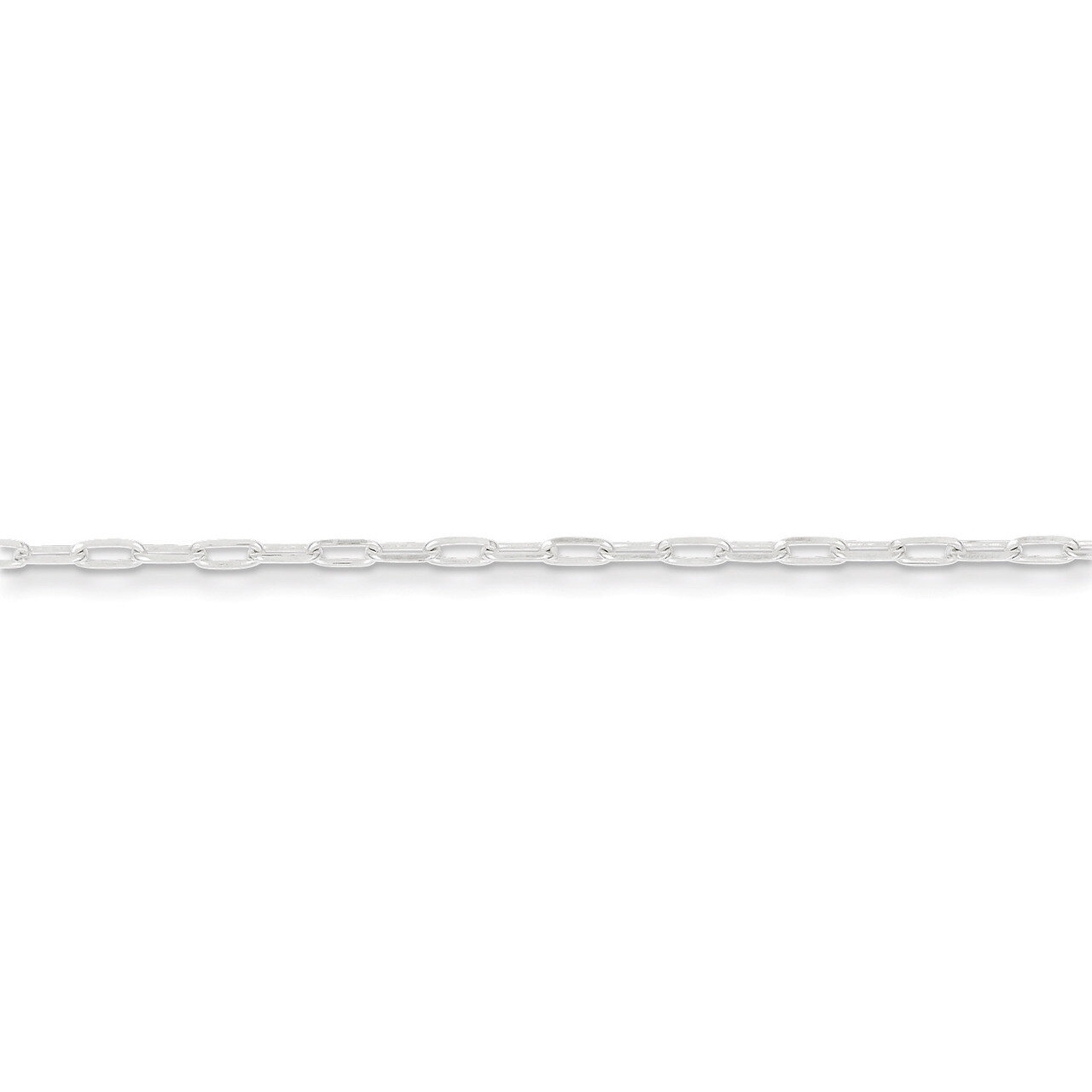 24 Inch 2mm Elongated Open Link Chain Sterling Silver QFC156-24, MPN: QFC156-24, 886774421223