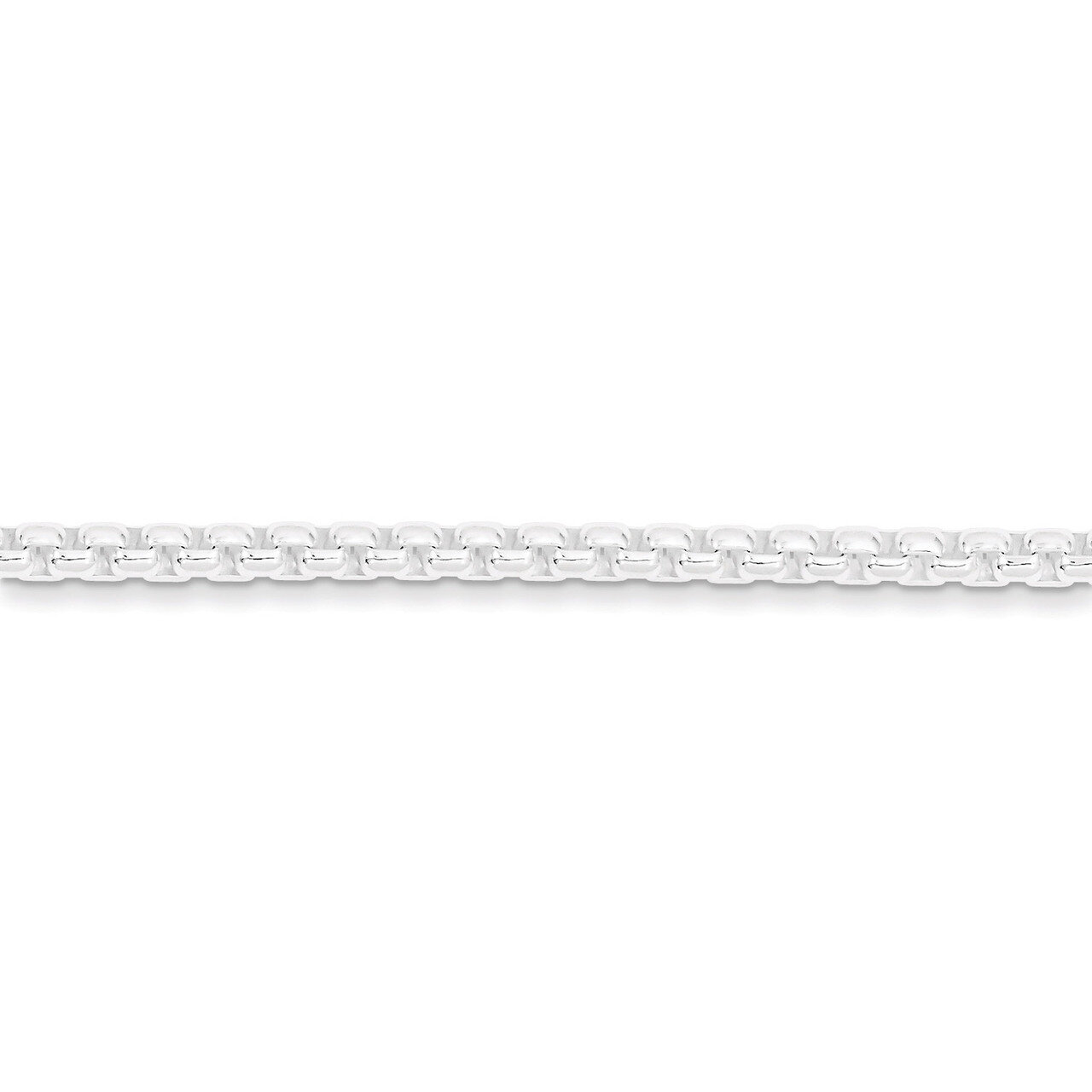 20 Inch 3.6mm Round Box Chain Sterling Silver QFC16-20, MPN: QFC16-20, 883957942797