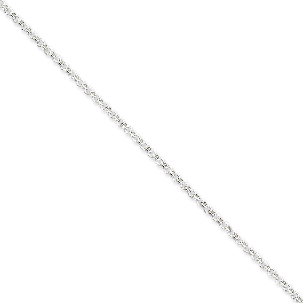 24 Inch 2.5mm Rolo Chain Sterling Silver QFC2-24, MPN: QFC2-24, 886774409177