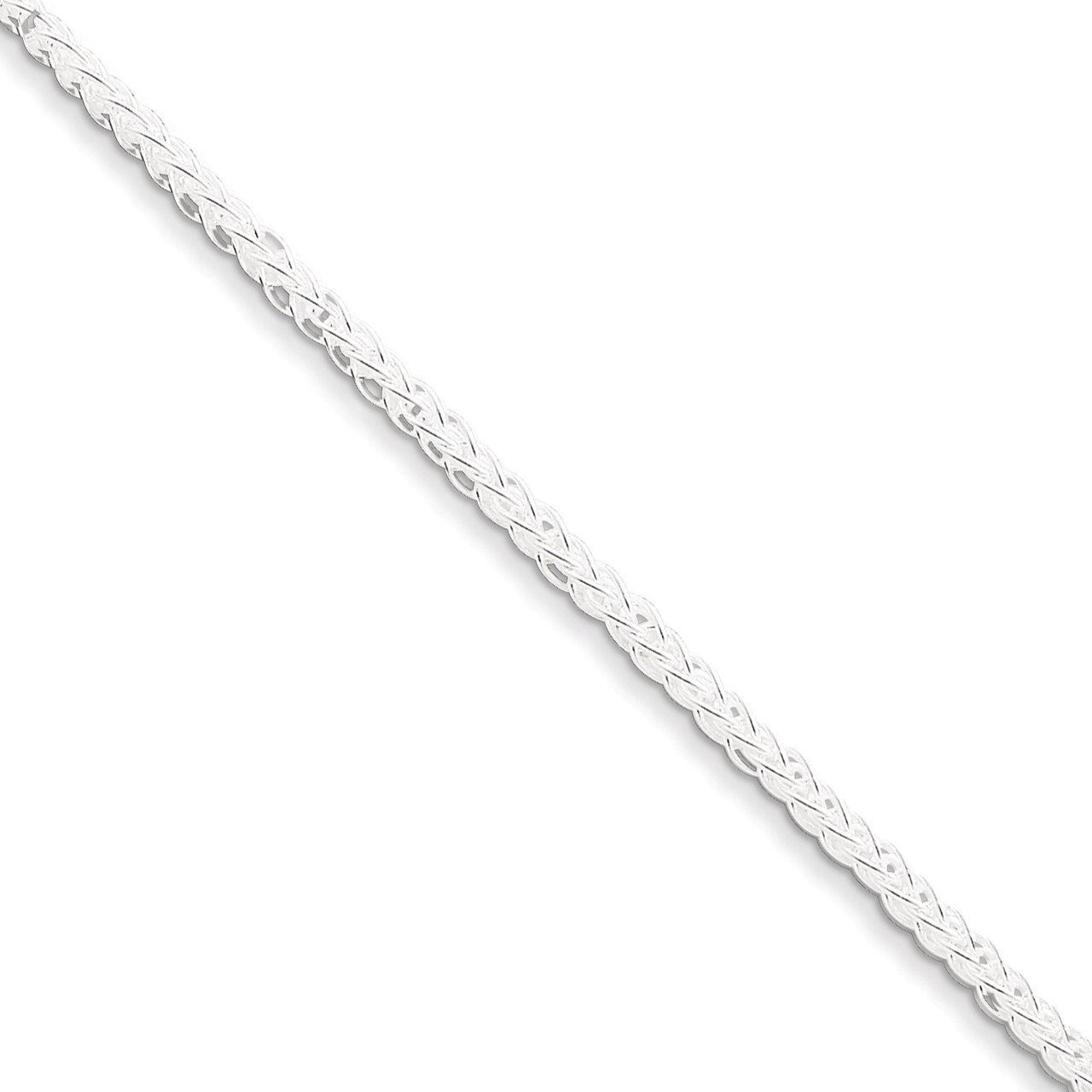 20 Inch 3mm Square Spiga Chain Sterling Silver QFC32-20